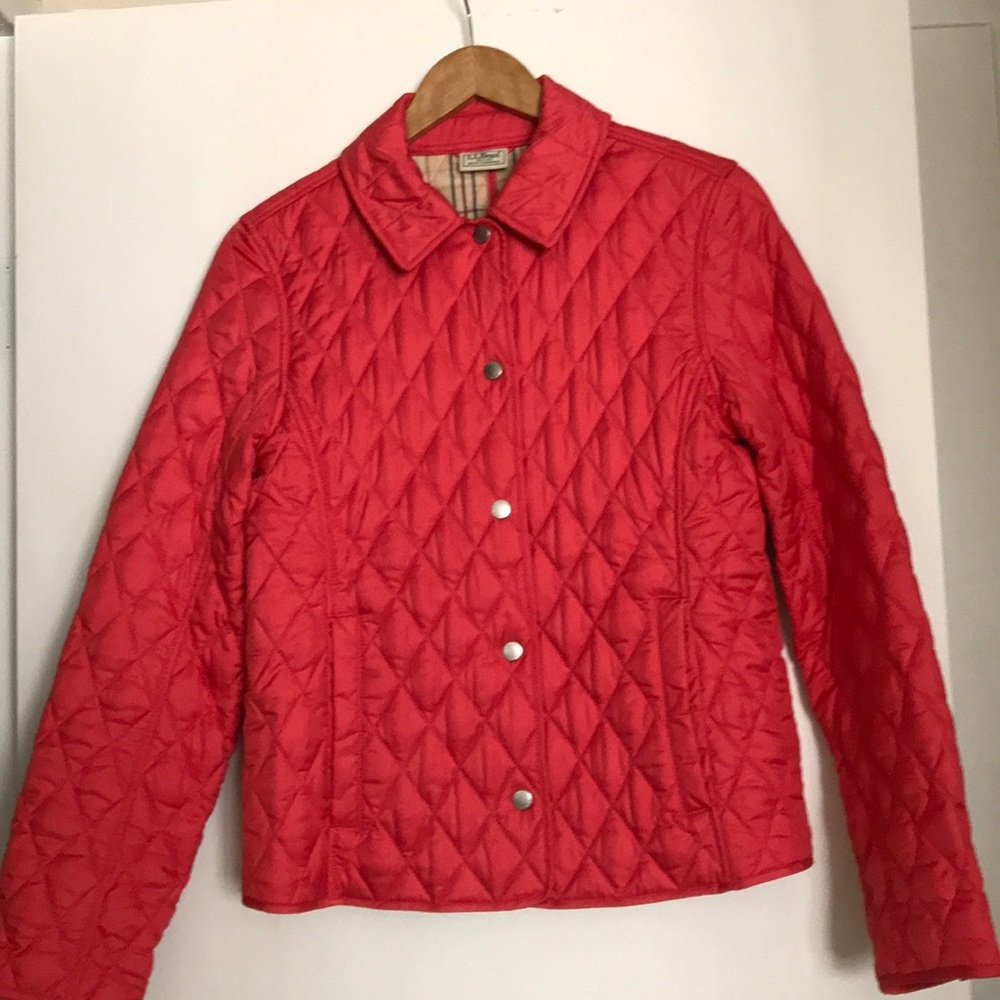 L.L. Bean Pink Quilted Jacket.